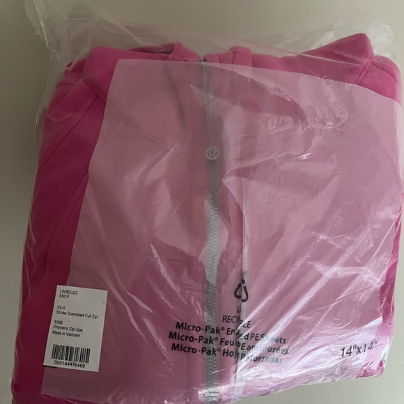 Lululemon Sonic Pink Oversized Scuba Full Zip NWT RARE - Picture 3 of 3